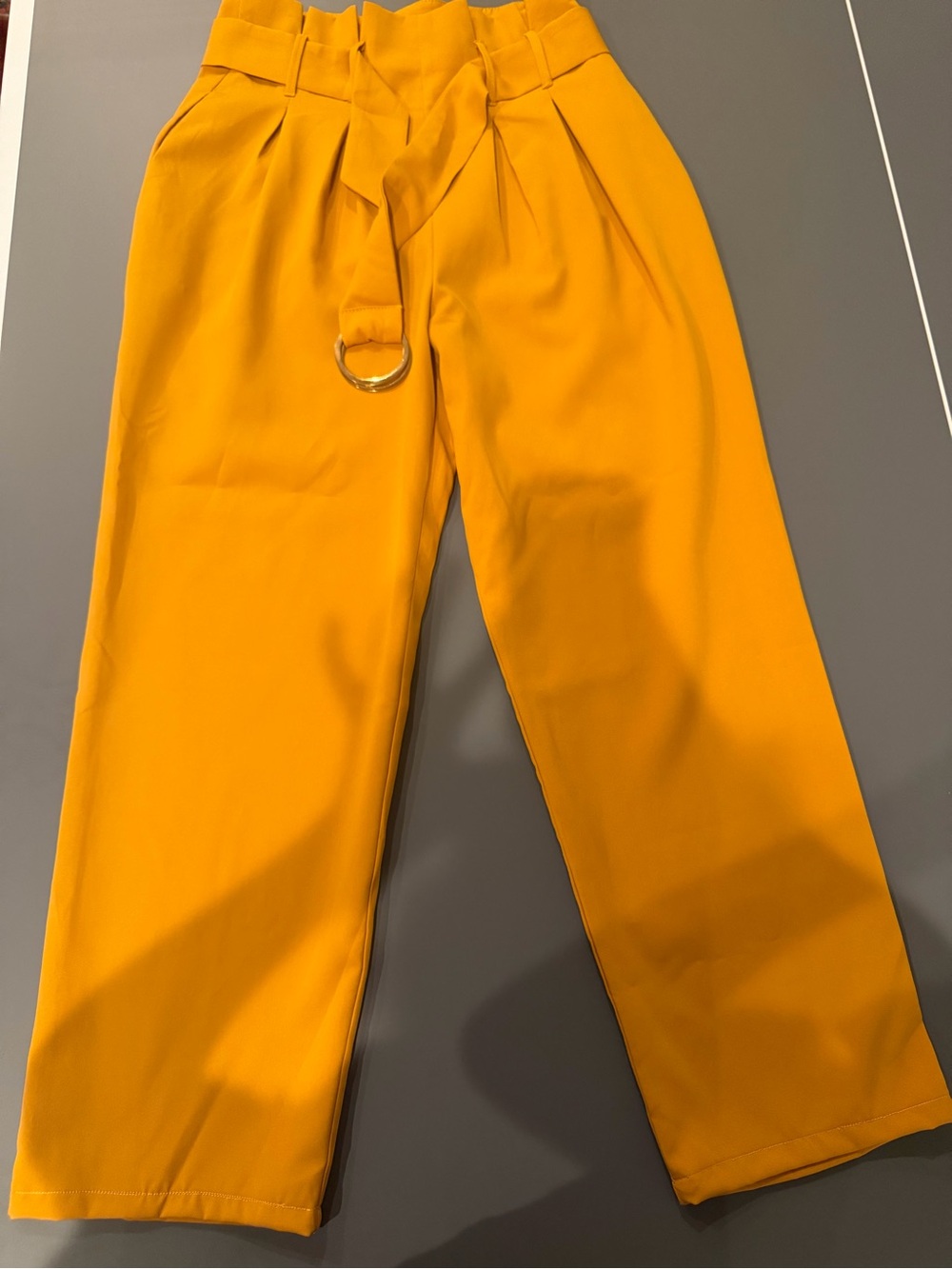 Jealous Tomato Mustard Yellow Paperbag Chino Pants